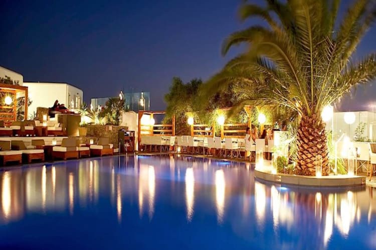 Pool at night